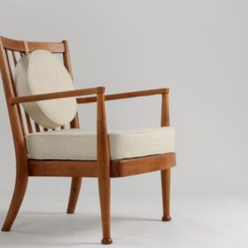 Portex Armchair Peter White upholstery fabric Lelievre Lama