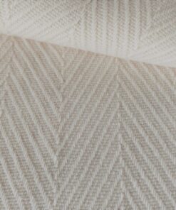 Herringbone furniture fabric off-white