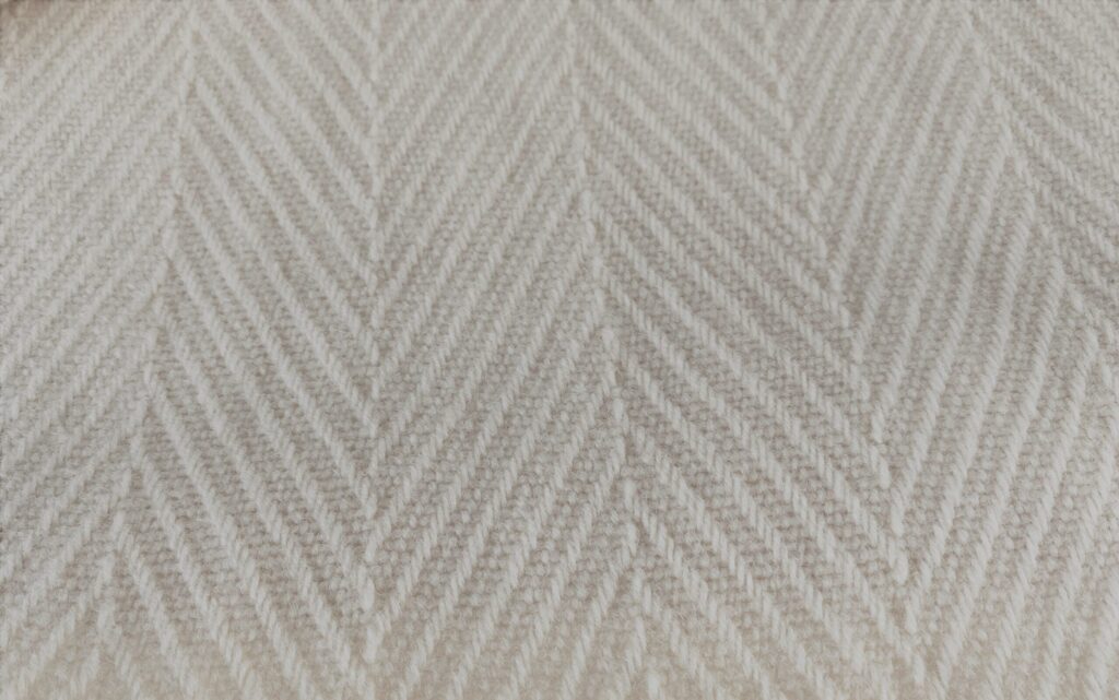 herringbone cream white