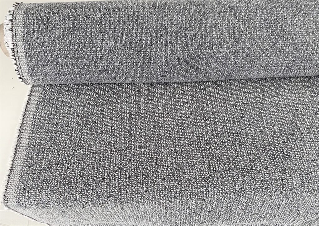 Maharam Mantle 011 Kinetic blue-grey cream-white