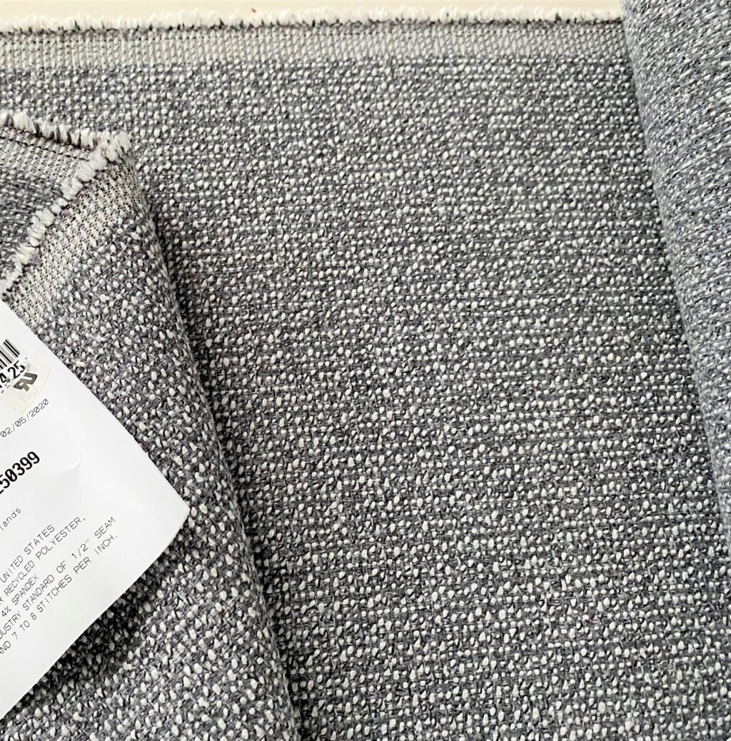 Maharam Mantle 011 Kinetic blue-grey cream-white