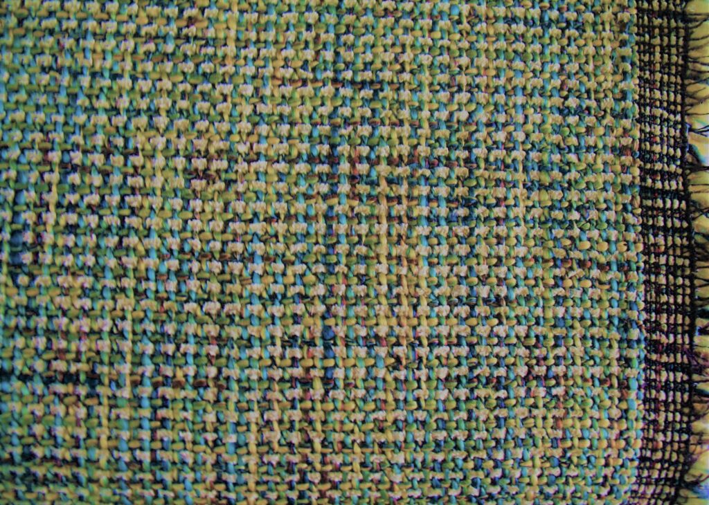 Yellow-green upholstery fabric