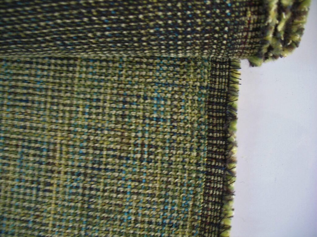 Yellow-green upholstery fabric