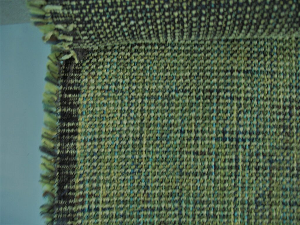 Yellow-green upholstery fabric