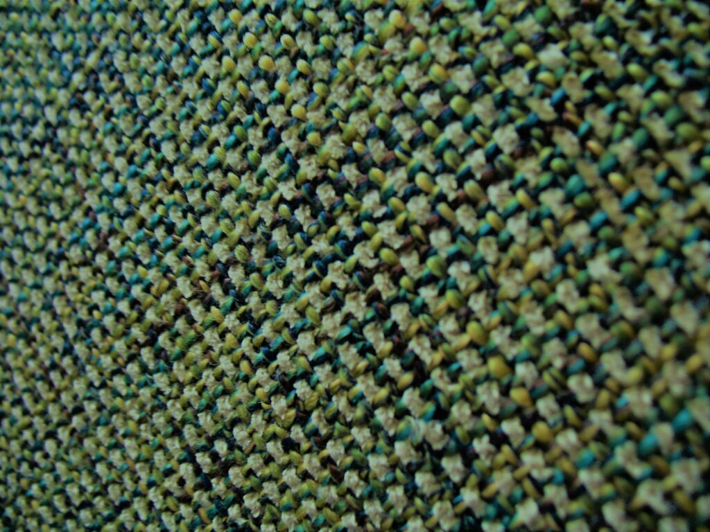 Yellow-green upholstery fabric