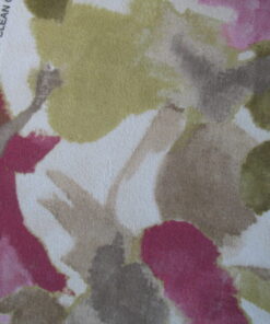 Clarke and Clarke Nerina Raspberry flowers, fuchsia and green