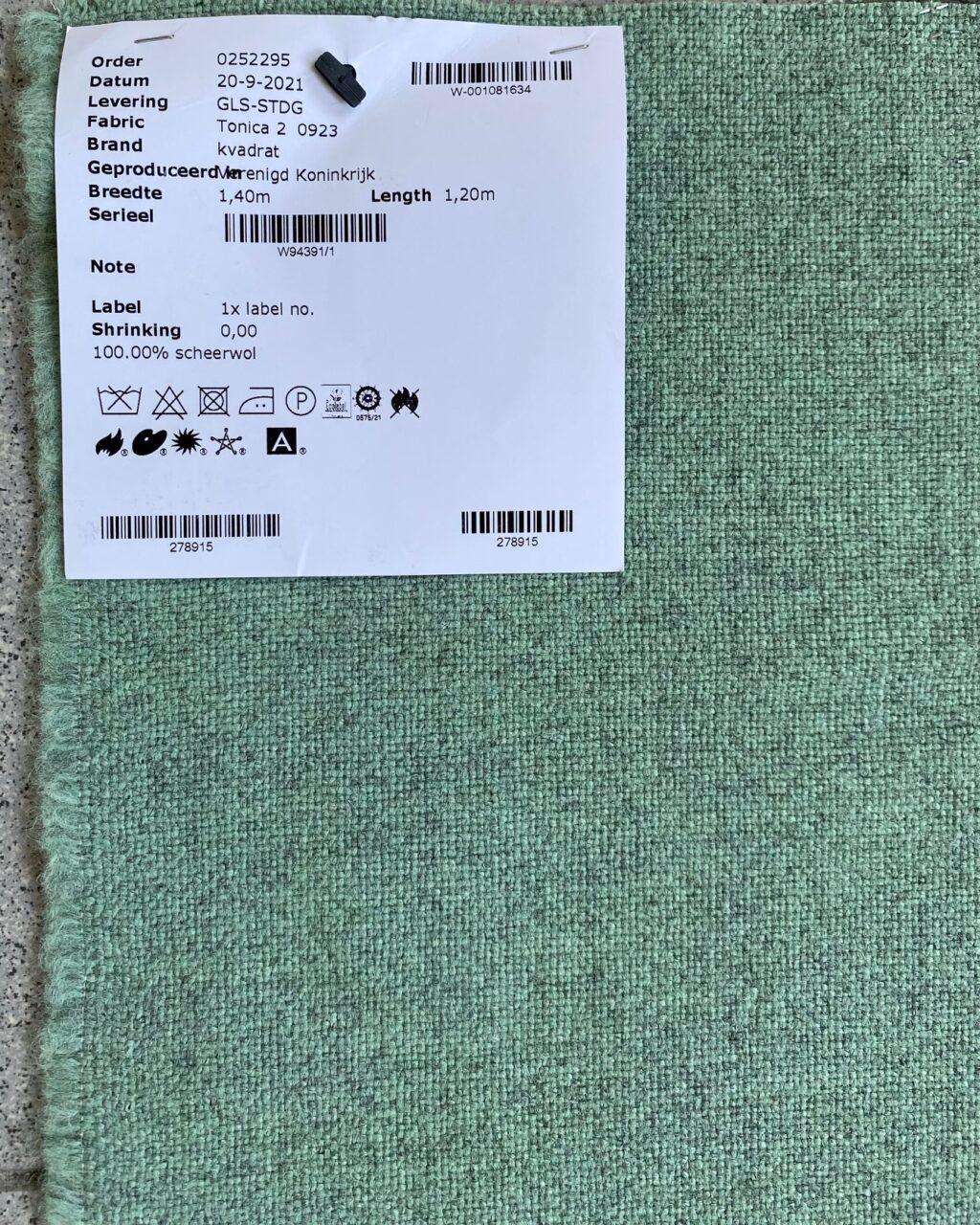 Kvadrat Tonica 2 925 light green
