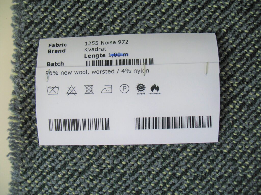 Kvadrat Noise 972 grey yellow green