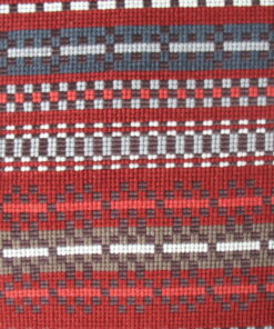 Maharam Point brown-red pattern