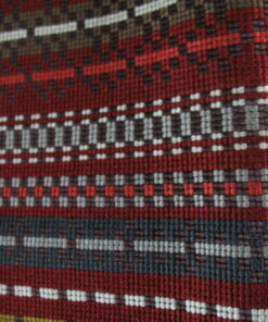 Maharam Point brown-red pattern