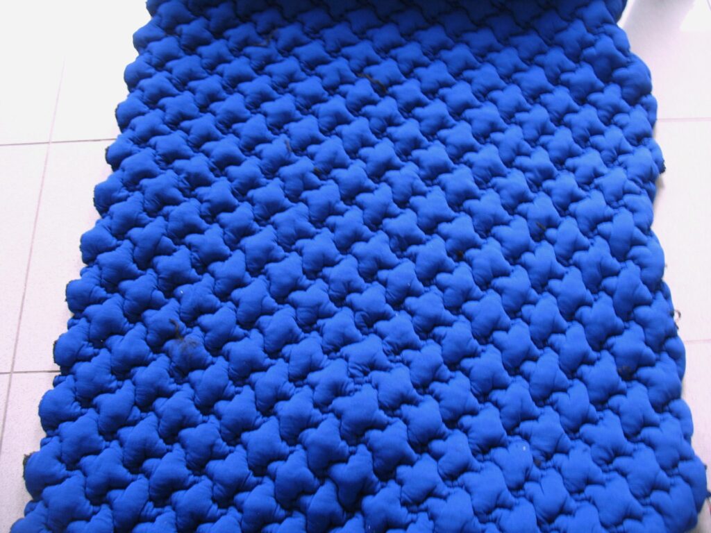 Kvadrat Febrik Pied de Poule Royal 1772 cobalt blue