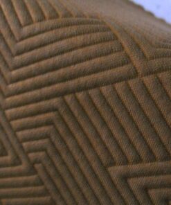 Kvadrat Febrik Mizmaze Silt 0342 orange green camel