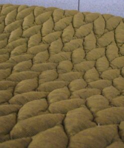Kvadrat Febrik Big Braid Honey-Walnut ochre yellow brown-grey