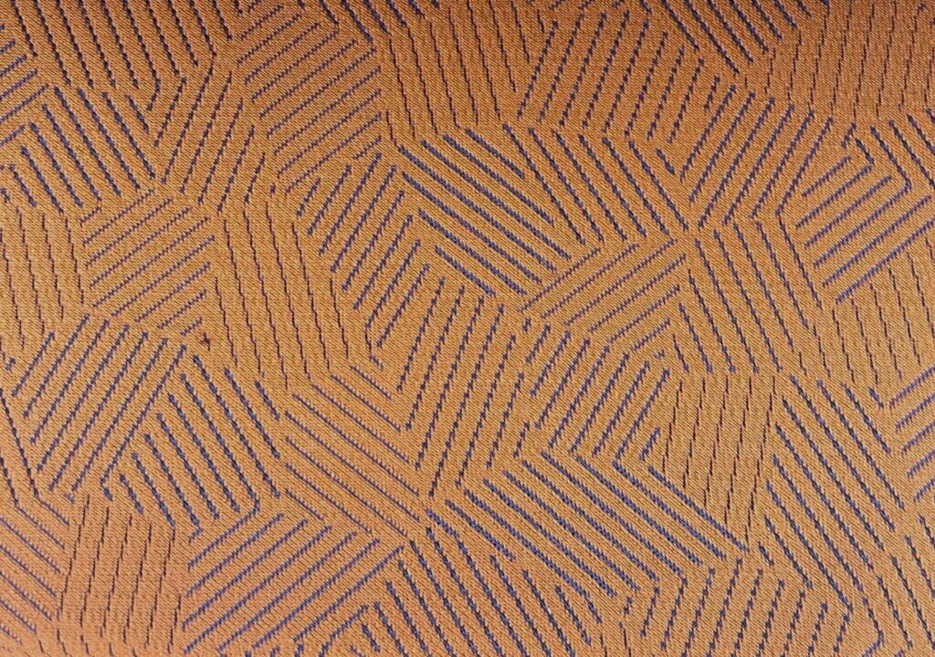 Kvadrat Febrik Razzle Dazzle Ginger 0466 camel orange blue