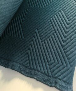 Kvadrat Febrik Mizmaze Sage blue, petrol blue