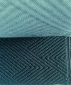 Kvadrat Febrik Mizmaze Sage blue, petrol blue