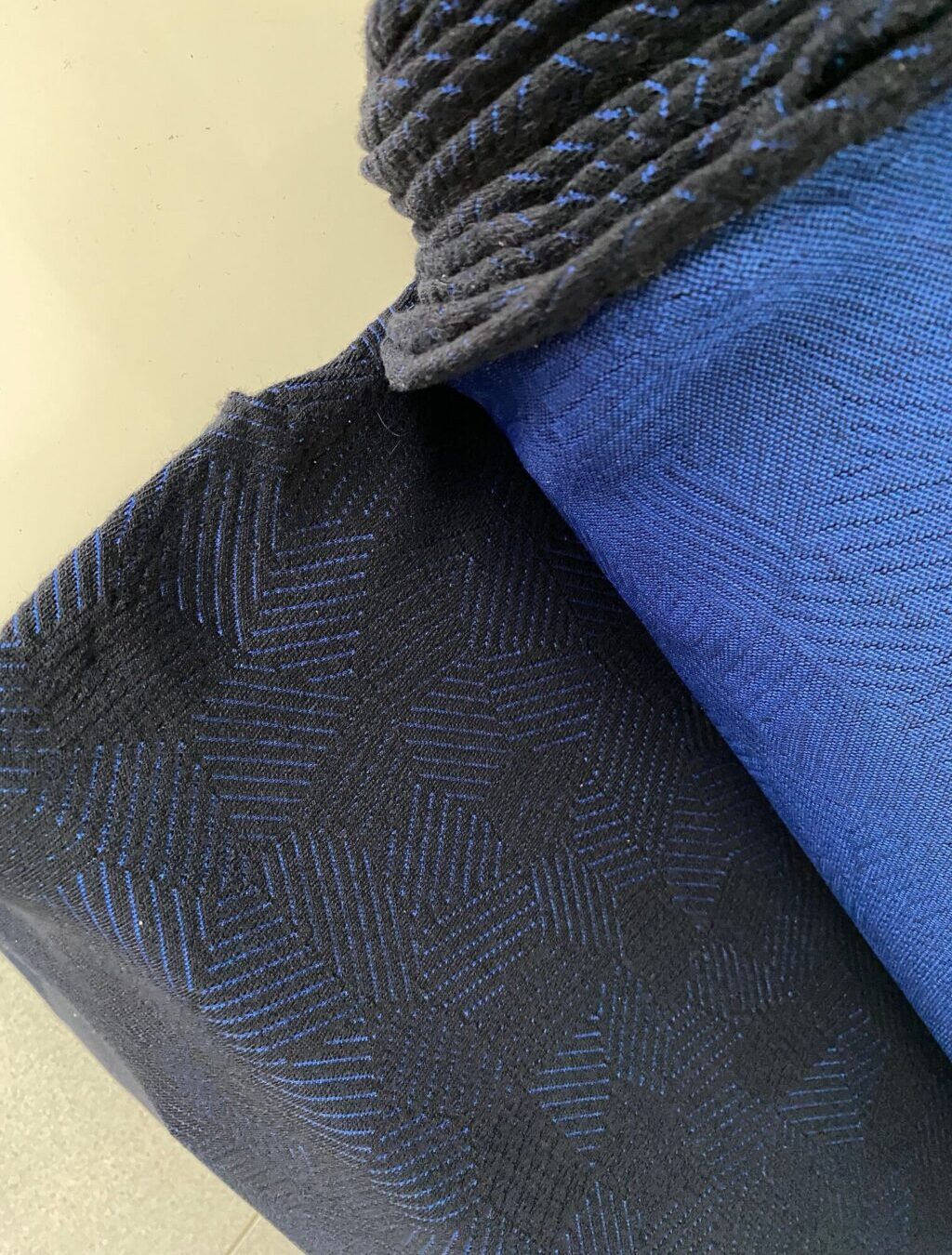 Kvadrat Febrik Razzle Dazzle 0796 Midnight cobalt blue black