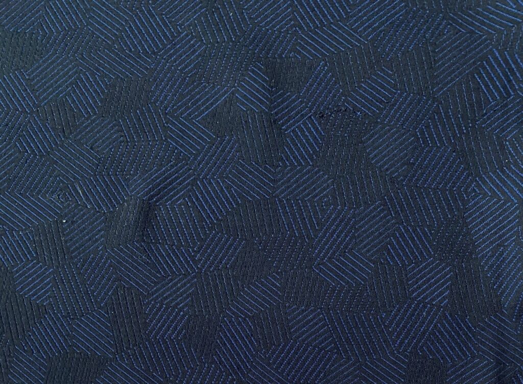 Kvadrat Febrik Razzle Dazzle 0796 Midnight cobalt blue black