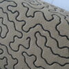 Upholstery fabric black pattern on beige