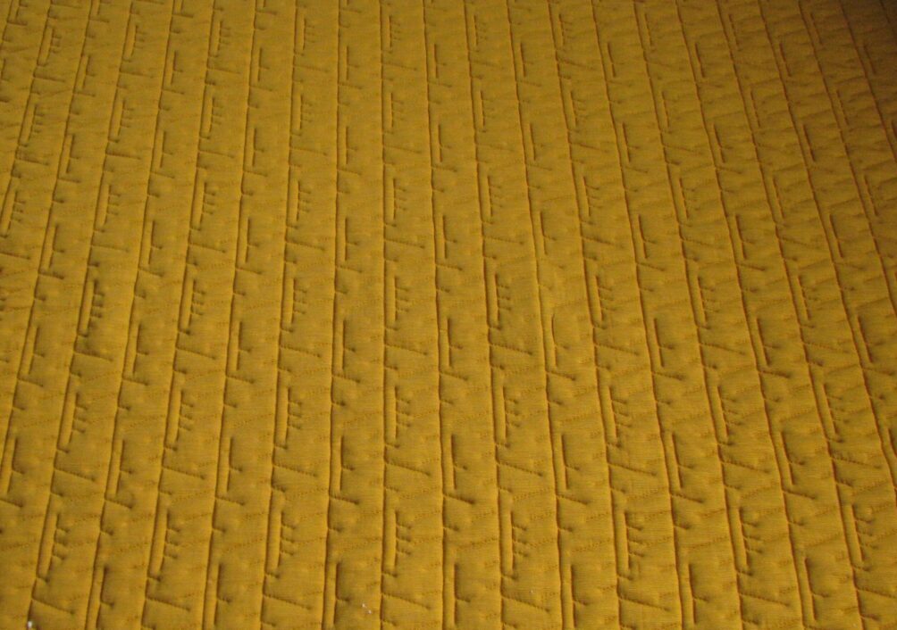 Kvadrat Febrik Tassel Turmeric ochre-yellow orange