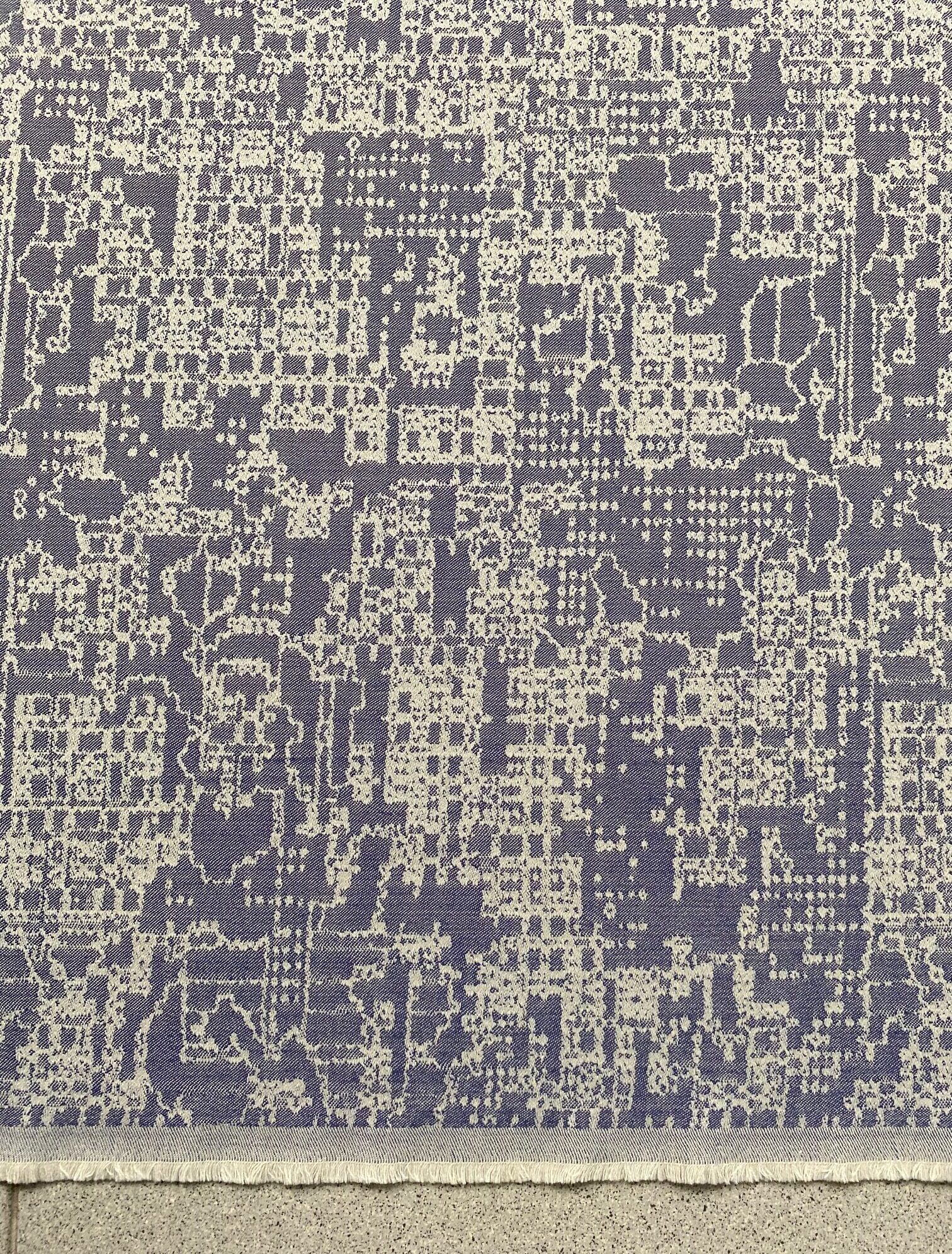 Kvadrat Grid 2 744 blue cream