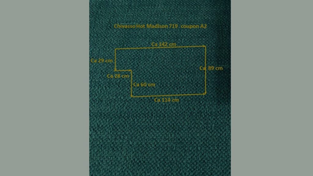 Chivasso Hot Madison CH1249.719 petrol blue green coupon A2
