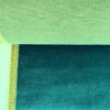 Mohair upholstery fabric, green and blue