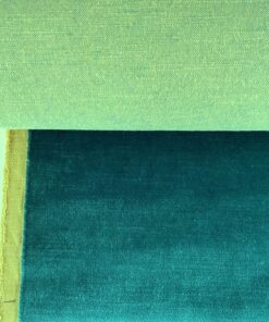 Mohair upholstery fabric, green and blue