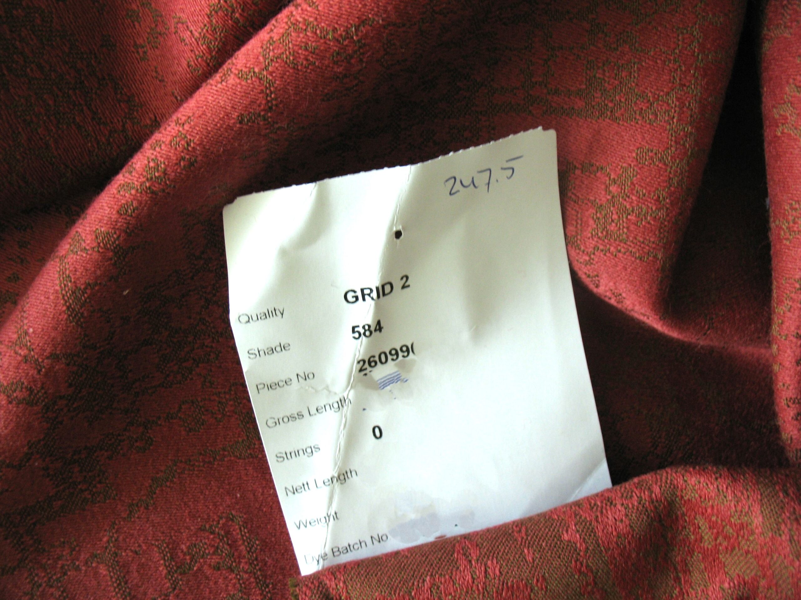 Kvadrat Grid 2 584 old pink olive green