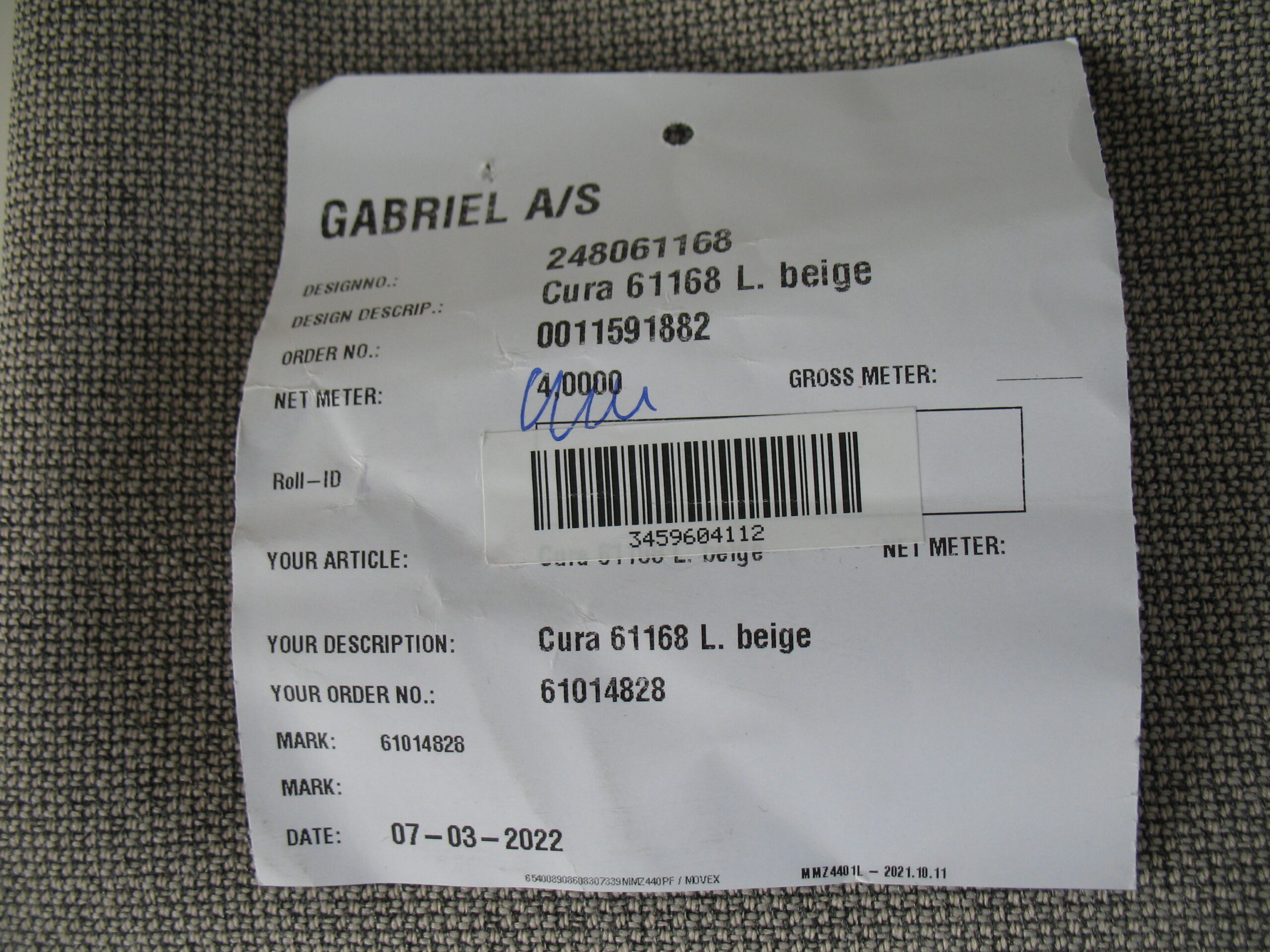 Gabriel Cura 61168 light beige grey