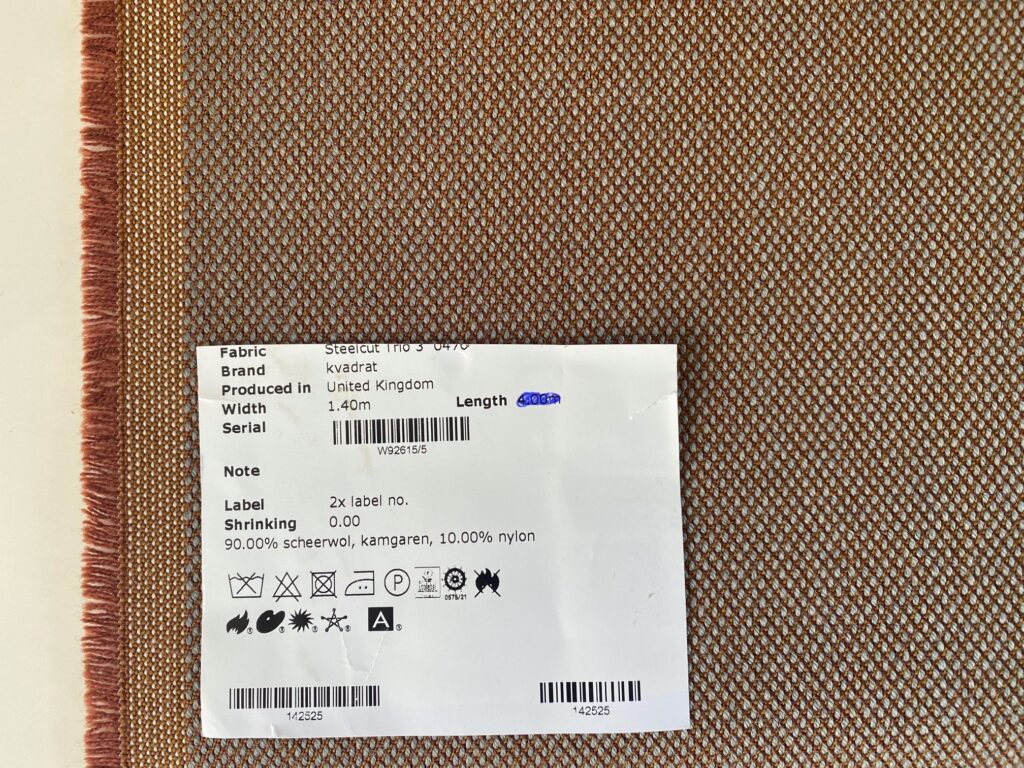 Kvadrat Steelcut Trio 3 476 grey, camel, rust brown