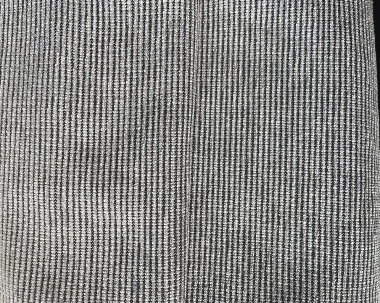 Kinnasand Cord curtain fabric, light grey and black