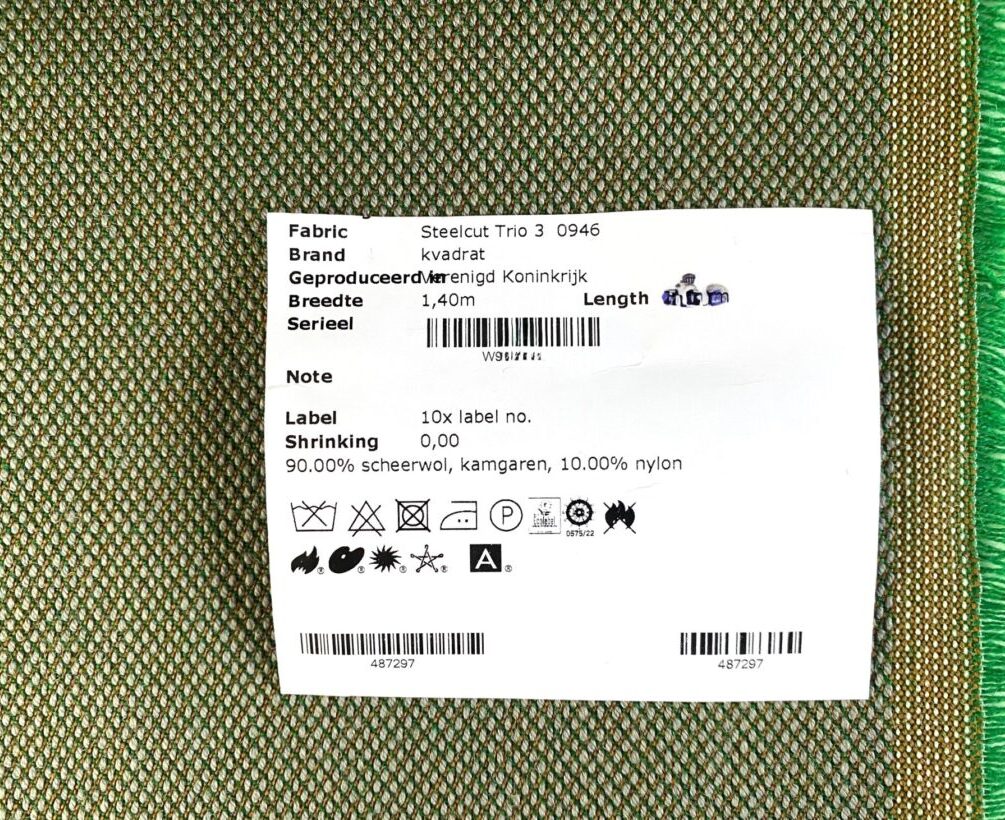 Kvadrat Steelcut Trio 3 946 green grey camel
