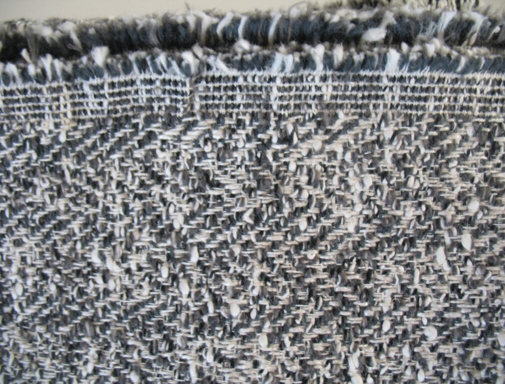 Cream grey bouclé upholstery fabric