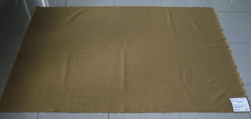 Kvadrat Re-wool 0458 ochre-yellow grey coupon D