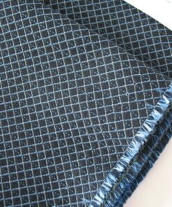 Maharam Tracery 004 Indigo, blue, black, grey
