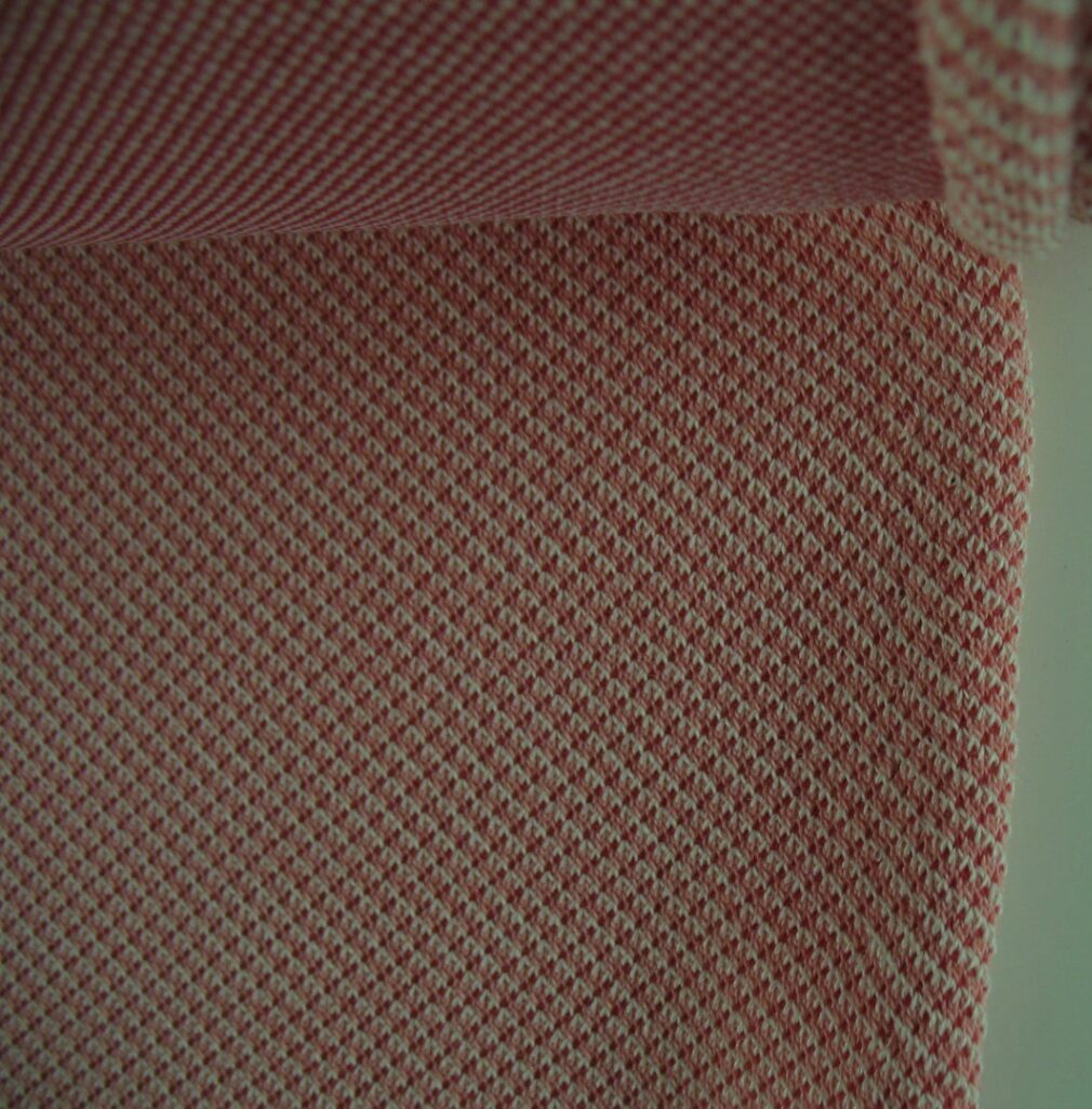Kvadrat Febrik Shade Tabby Tiger pink, red, cream