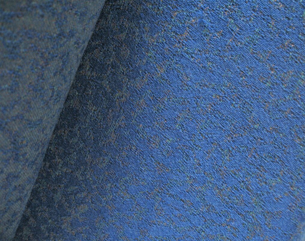 Blue green orangey-red pattern