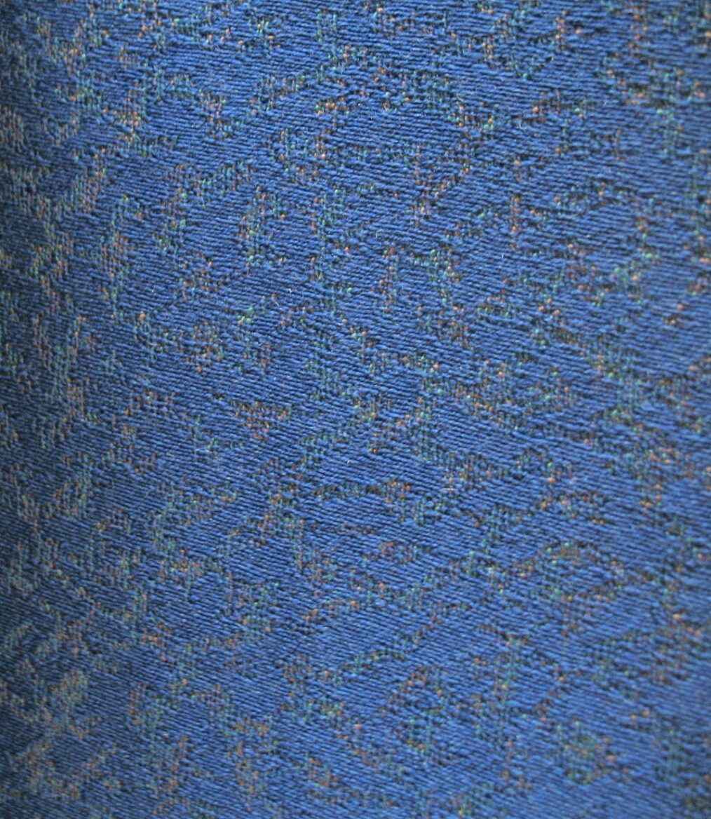 Blue green orangey-red pattern