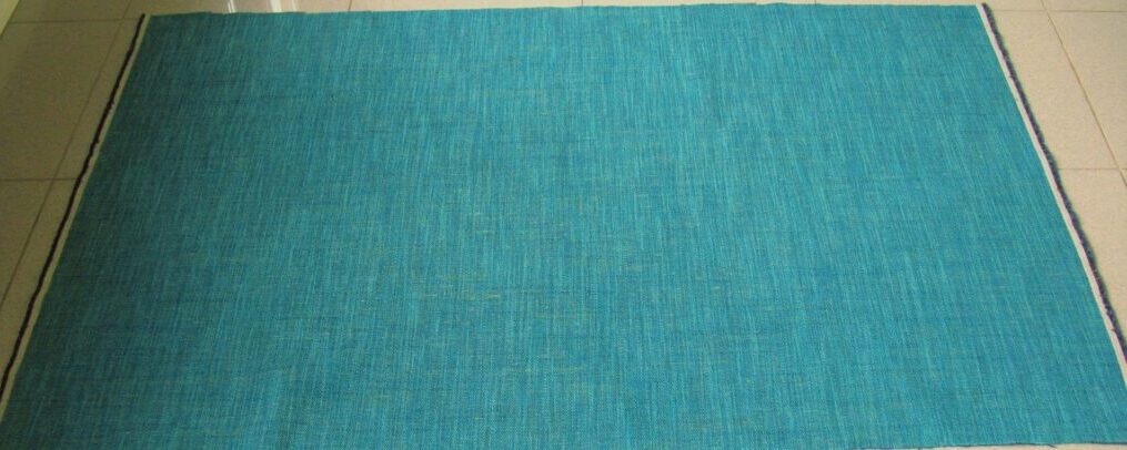 De Ploeg Birk 44 blue and turquoise mottled remnant A