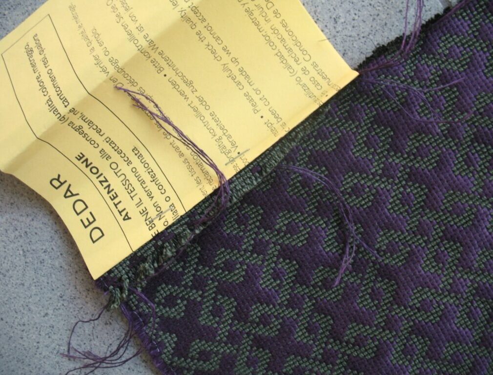 Dedar Milano Jim 3 purple and green pattern