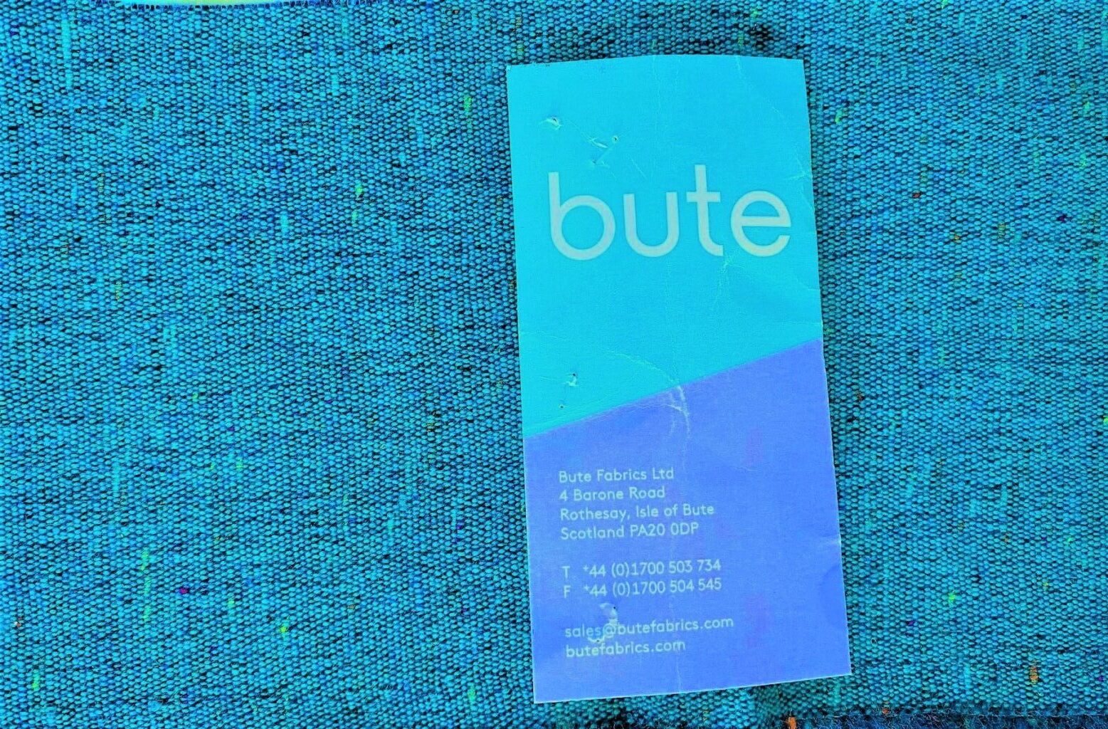 Bute Fabrics Alchemy 1109 Hawaiian turquoise blue colour accents