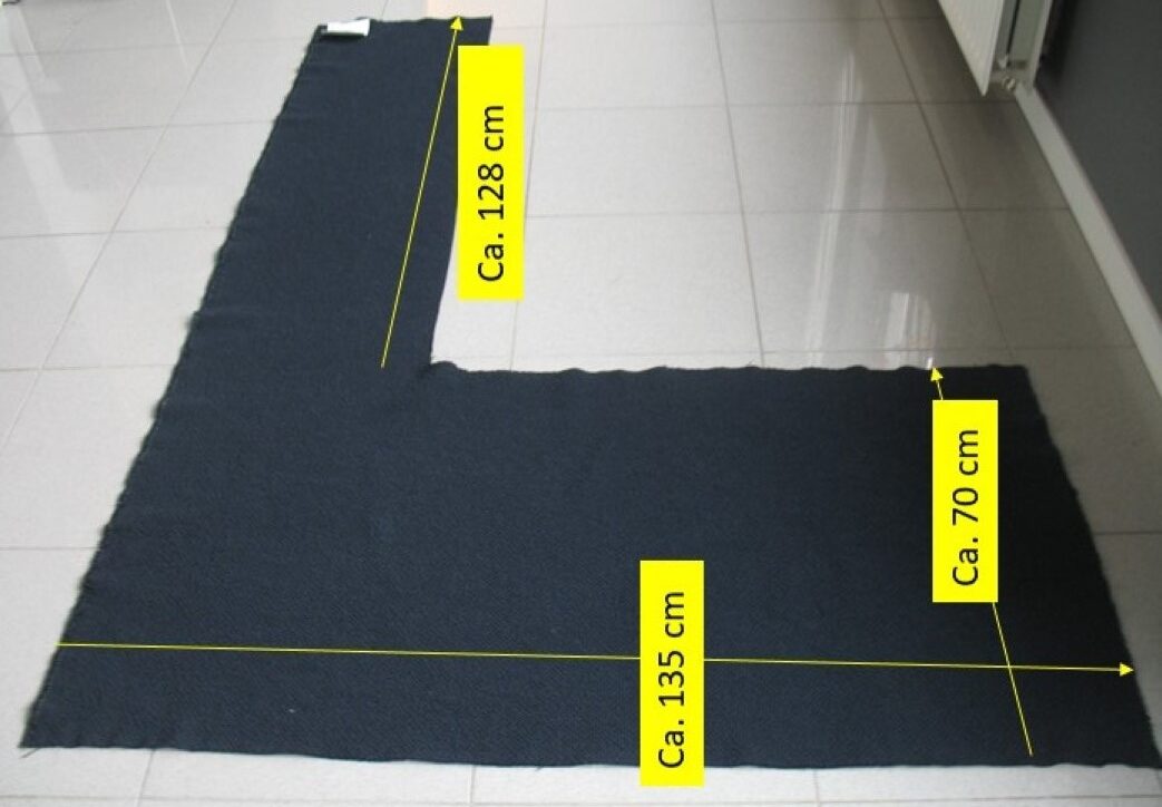 Kvadrat Colline 788 blue black coupon A