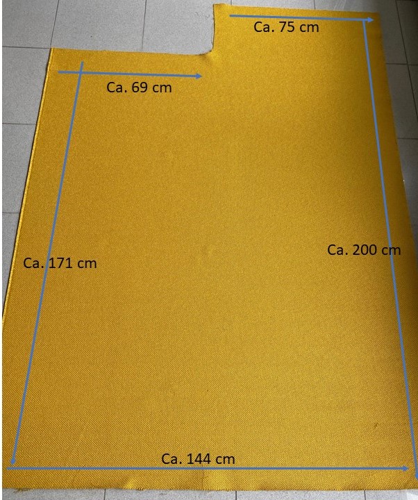 De Ploeg Bolster 66 ochre-yellow coupon A1