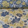 Floral pattern green yellow blue vanilla