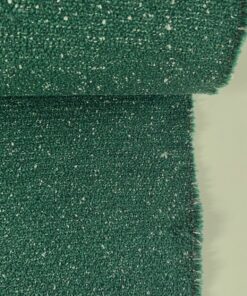 Green and white upholstery fabric
