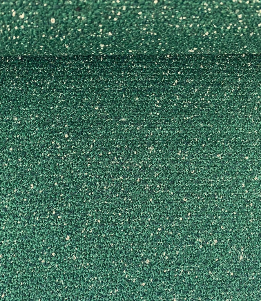 Green and white upholstery fabric