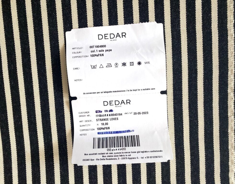 Dedar Milano Strange Loves 001 black cream