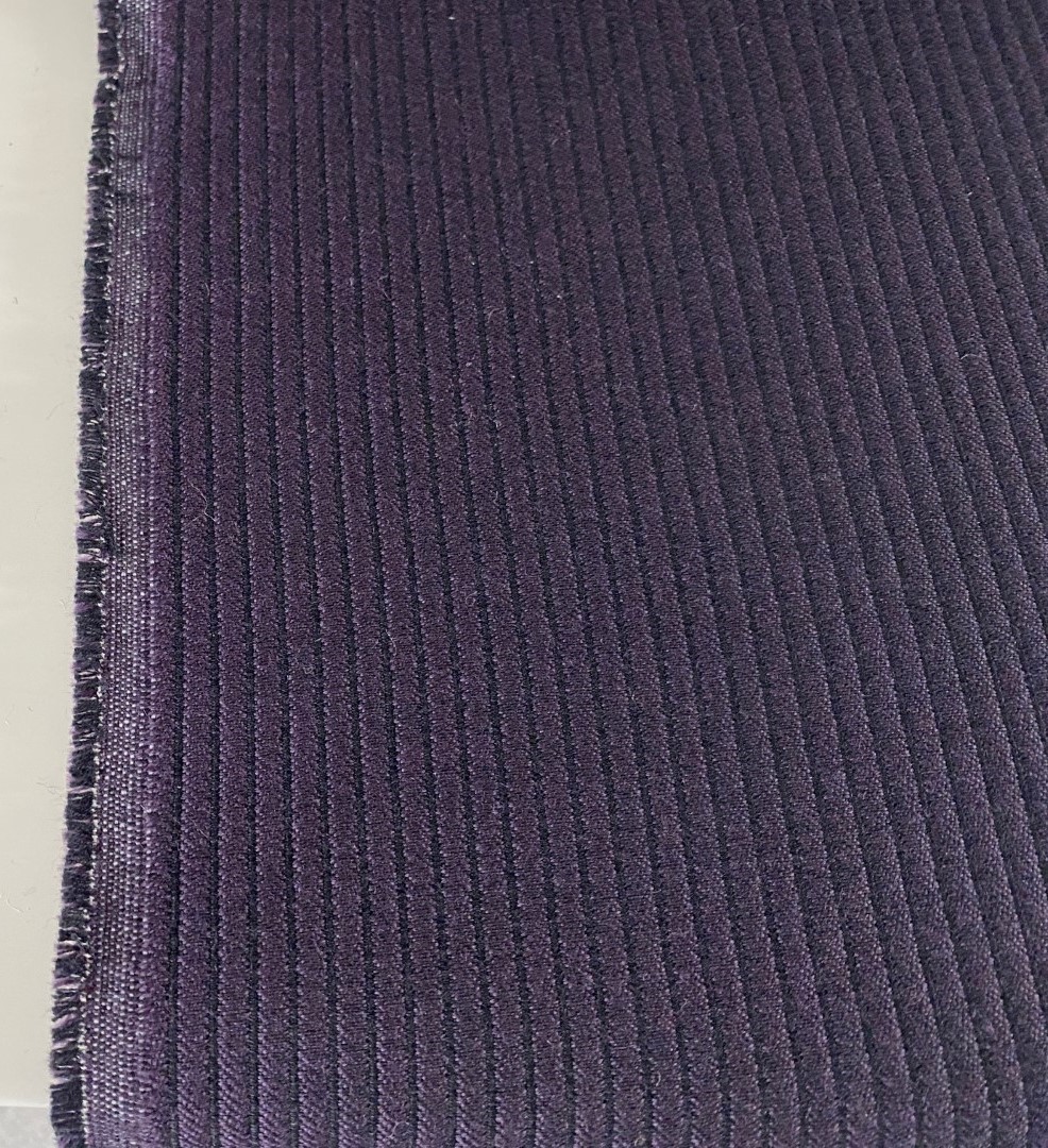 Torri Lana purple and black ribbed texture