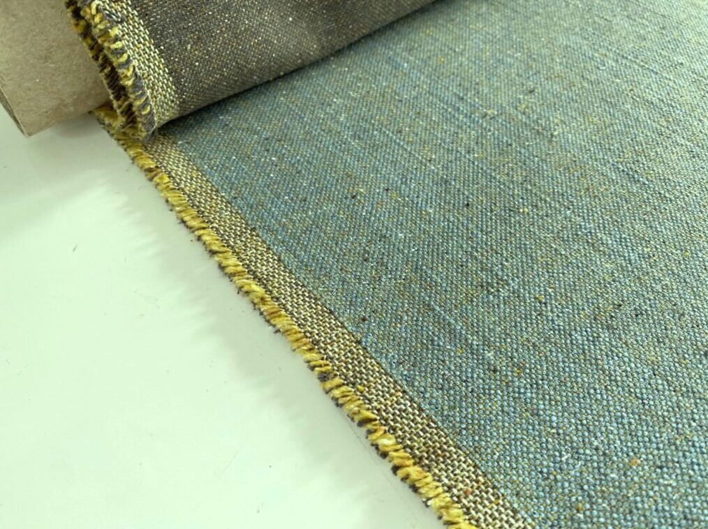 Textaafoam Design light blue ochre yellow grey